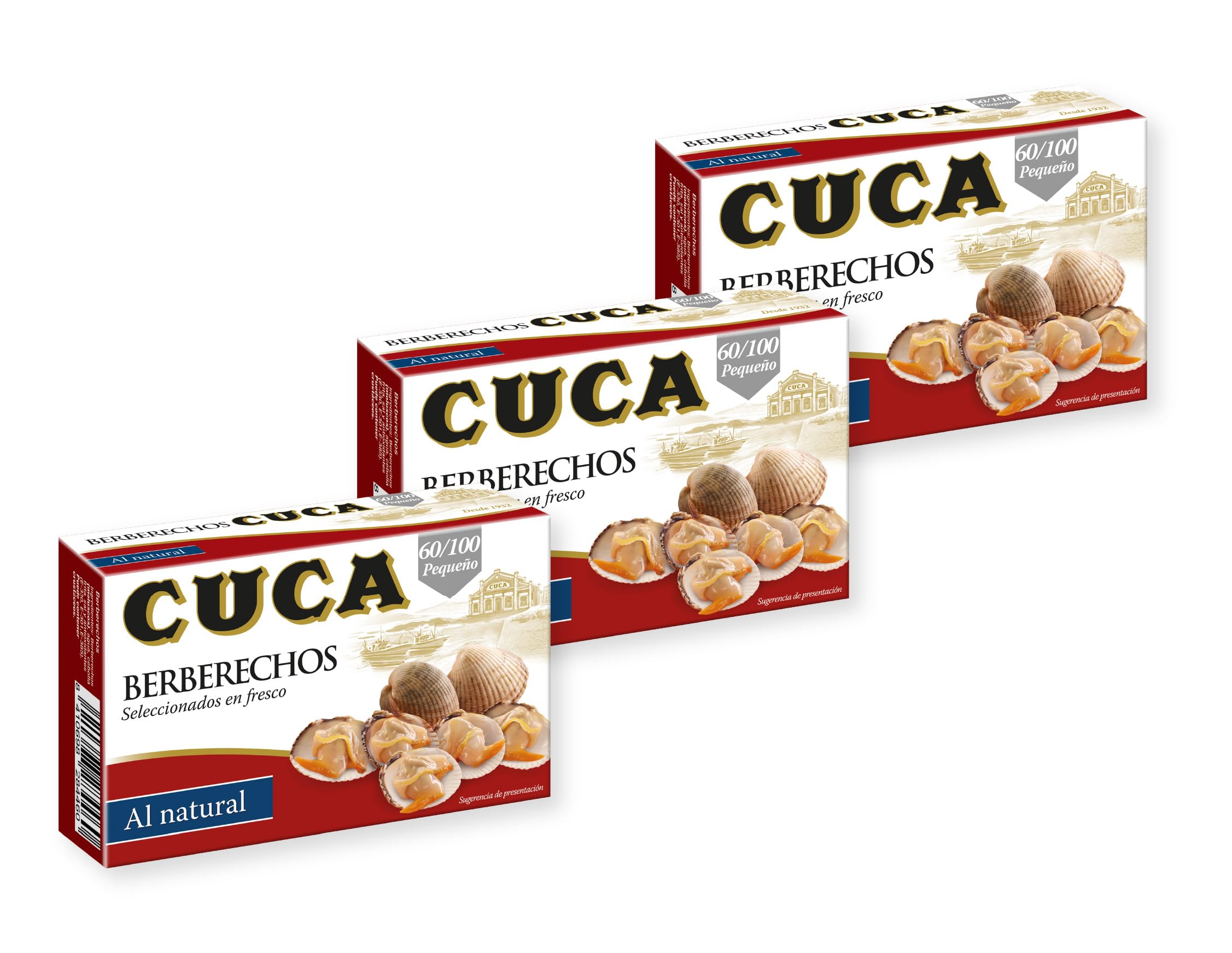 Berberecho Cuca 60/100 Pack de 3 latas