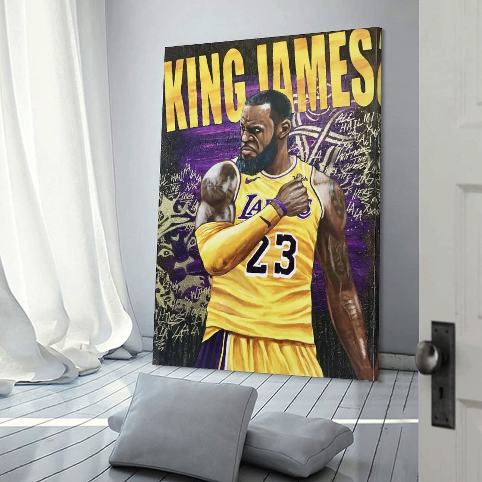 Amazon｜Lebron Jamesレブロンジェームズポスター プリント キャンバス