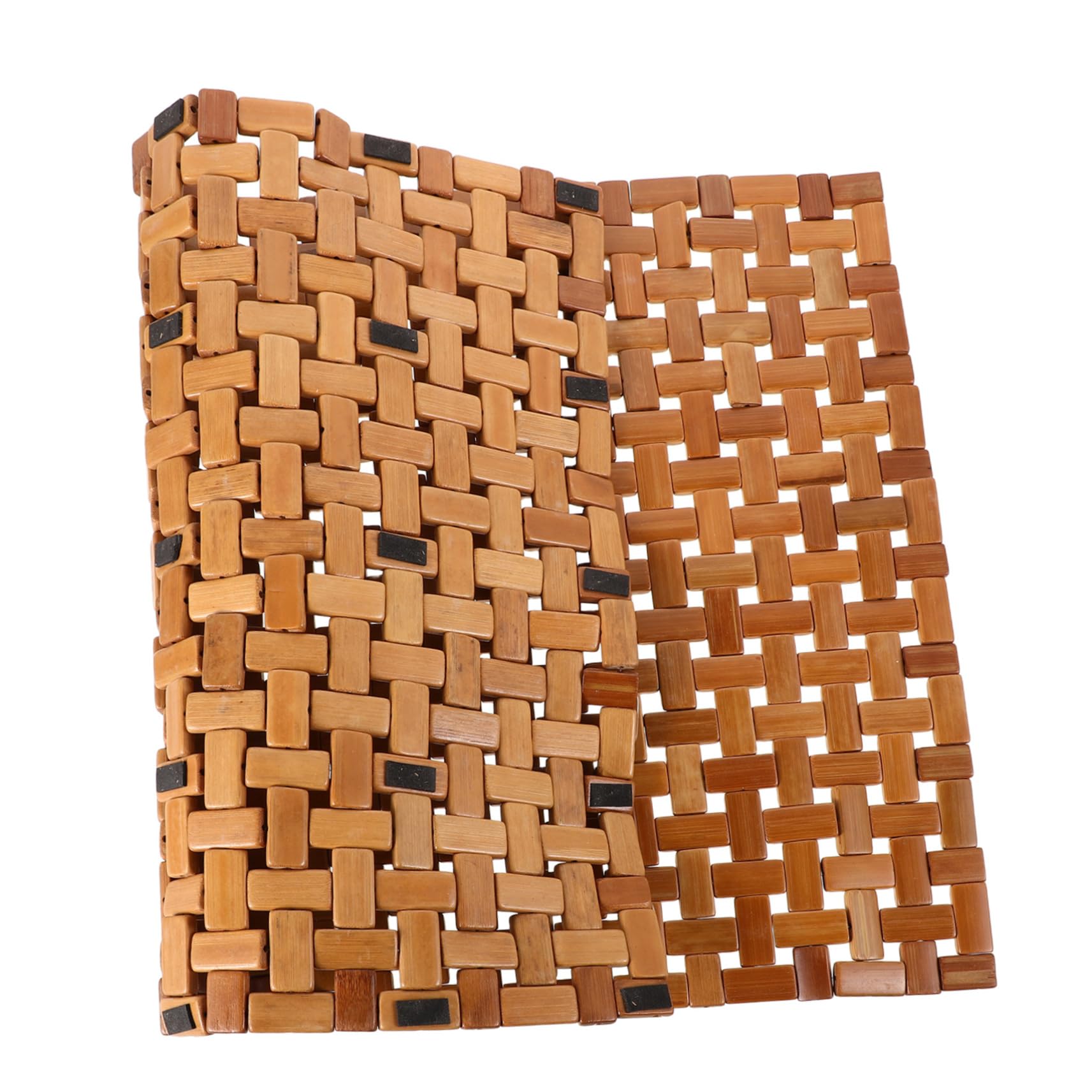 Tapis Bambou Antidérapant Pliable pour Salle De Bain Mat De Sauna Et Spa Utilisation Intérieure Et Extérieure Et