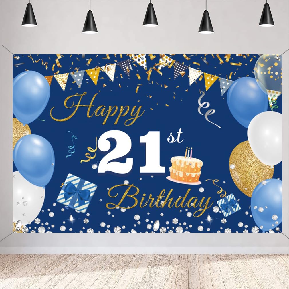 Decorazioni per il 21° compleanno per donne e uomini, decorazioni di buon compleanno per ragazzi e ragazze, festa del 21° compleanno - Decorazioni per il 21° compleanno - Italia