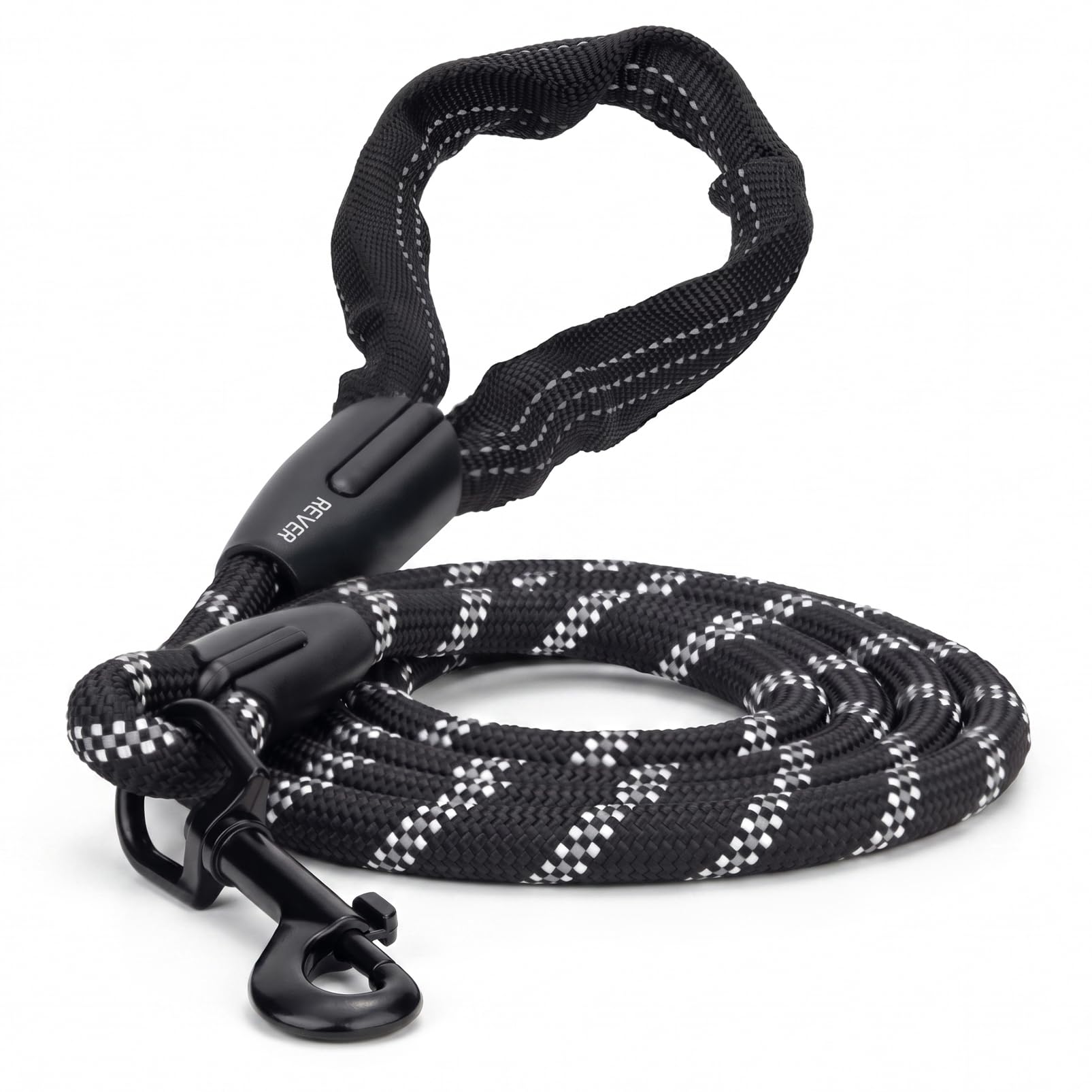 REVER Guinzaglio per Cani in Nylon 1.2/1.5/2/3M, Resistente agli Strappi | Lunghina Cane Riflettente con Moschettone 360° Antigroviglio, Adatta ai Cuccioli, Piccoli, Medi e Grandi, per le Passeggiate.