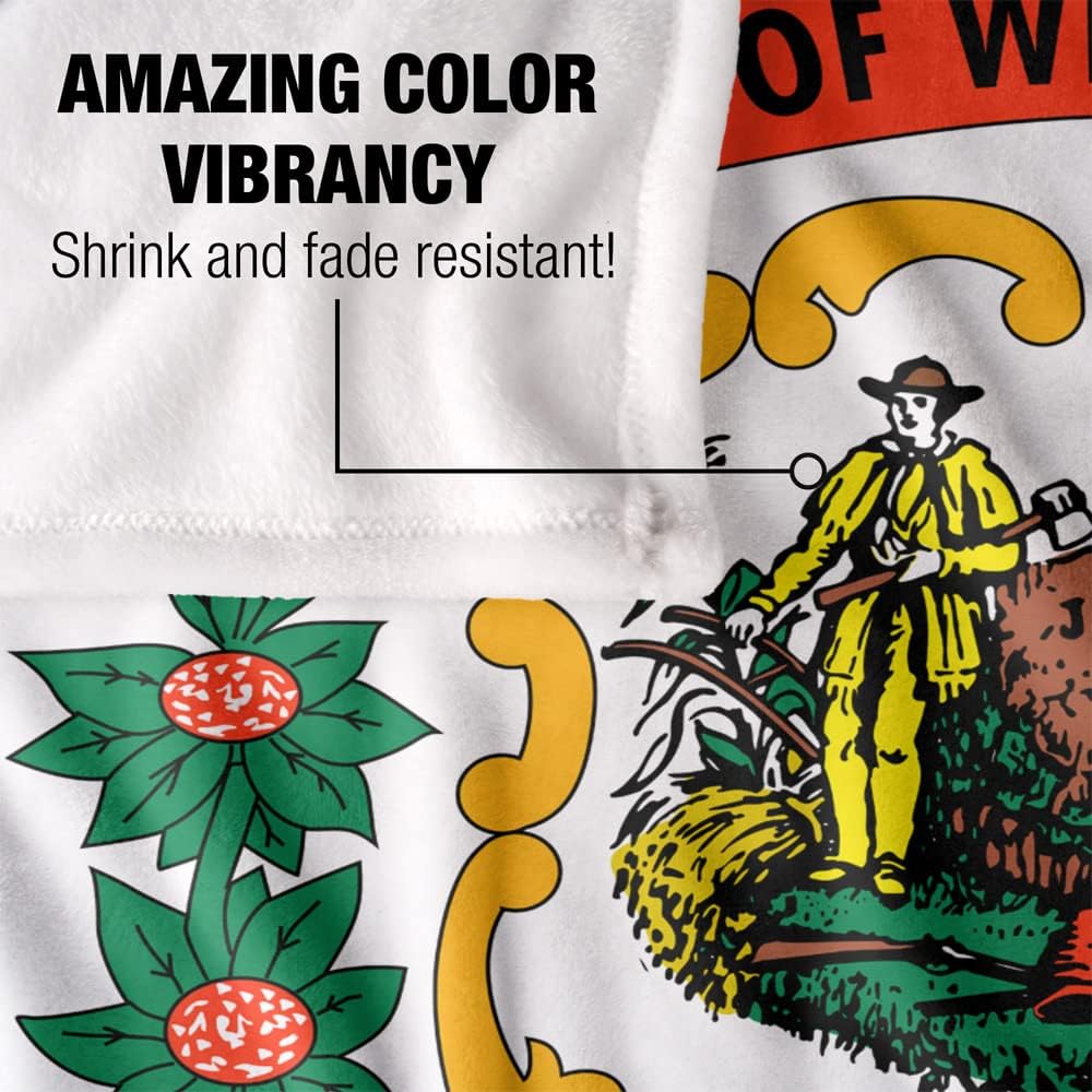 West Virginia Flag Officially Licensed Silky Touch Super Soft Throw Blanket 50" x 60"