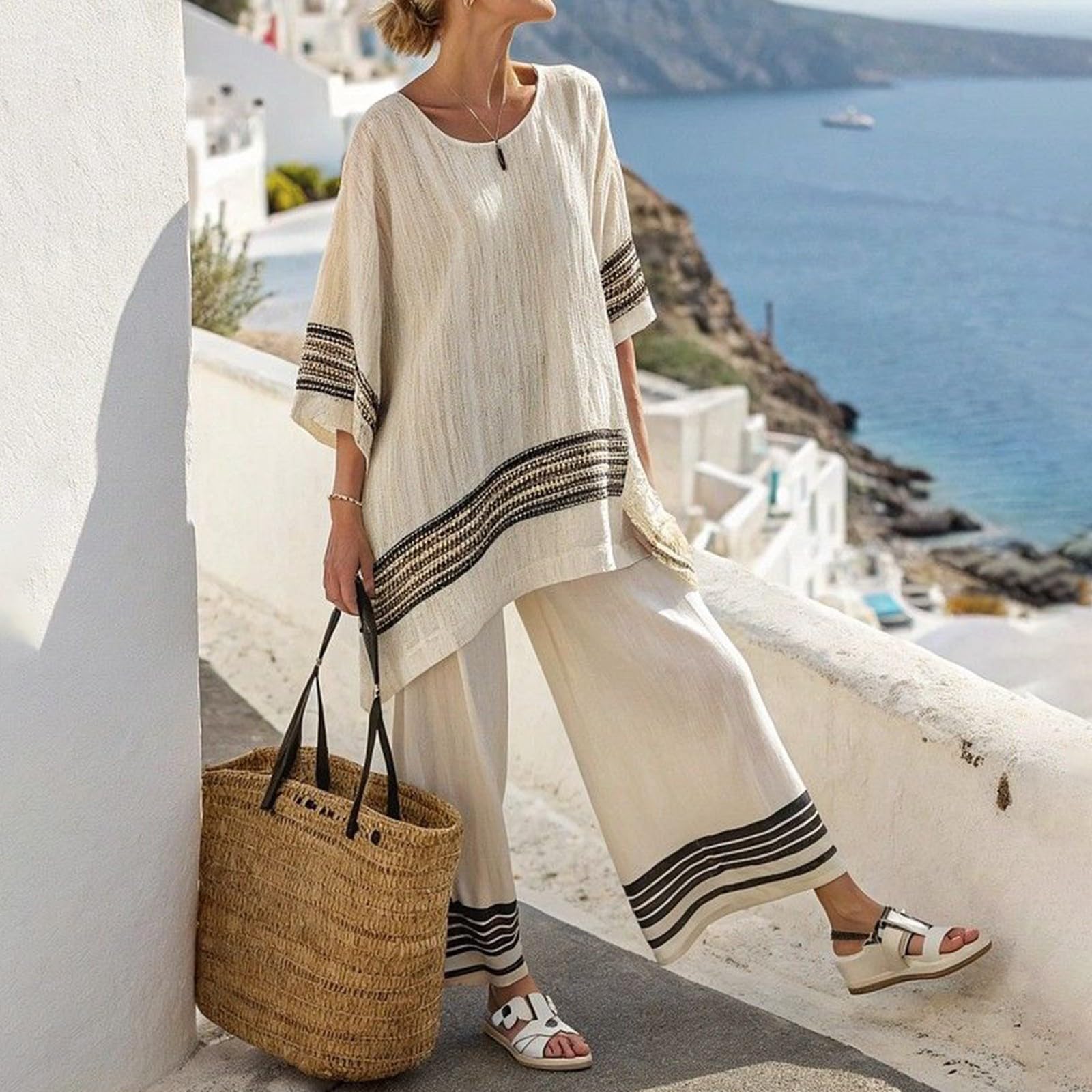 Conjunto Deportivo de 2 Piezas para Mujer Casual y Pantalones Chndalropa Verano mujerSencillo y Elegante