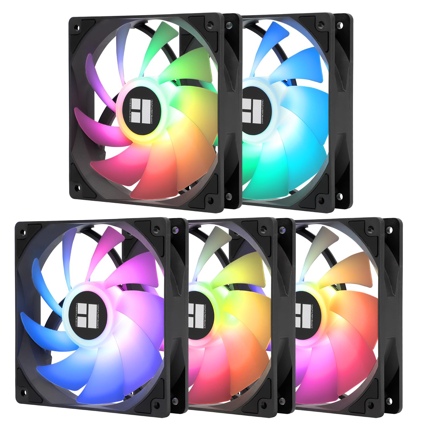 ThermalrightC12C-S 120mmファン PACK OF 5×2箱 Thermalright 5 Pack TL-C12C-S CPU Fan 120mm ARGB Case Cooler X5 | eBay