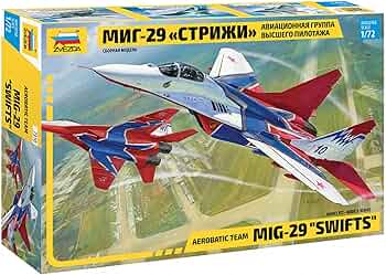 ズベズダ1/72「MiG-29」完成品 Amazon | ズベズダ 1/72 ロシア空軍 MiG-29 Swifts プラモデル ZV7310