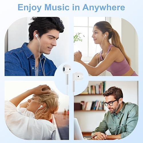 Miniatura 7 de Auriculares USB C con cable para Samsung Galaxy S25 EdgeUltraS24 FES24S23S22A17, auriculares con micrófono integrado y control de volumen para