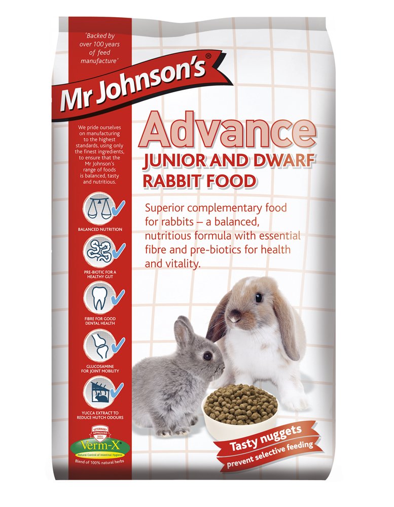 Mr Johnson's Advance Junior & Dwarf Rabbit 1.5kg (Pack of 4)