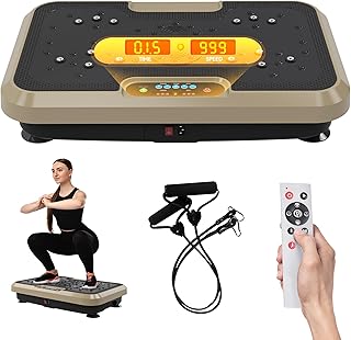 Vibration Plate Exercise Machine for Lymphatic Drainage, Power Plate Vibration Platform for Weight Loss, Shaping Toning & Wellness, Whole Body Shake Workout Equipment for Home Gym