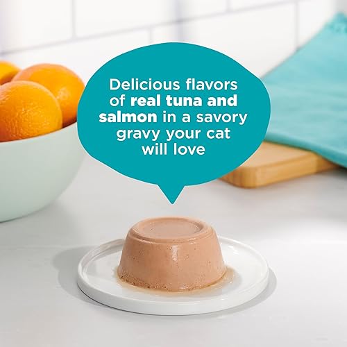 Miniatura 3 de Meow Mix Paté in Salsa Comida húmeda para gatos con atún real y salmón, 2.75 onzas (paquete de 12)