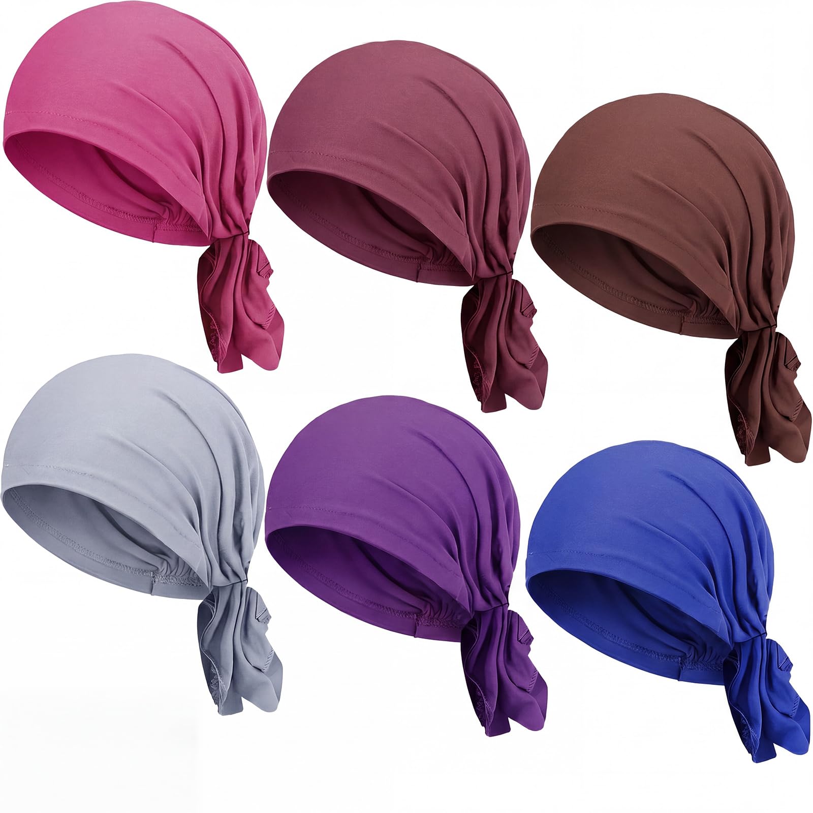 Syhood Slip on Pre Tied Head Scarves for Women
