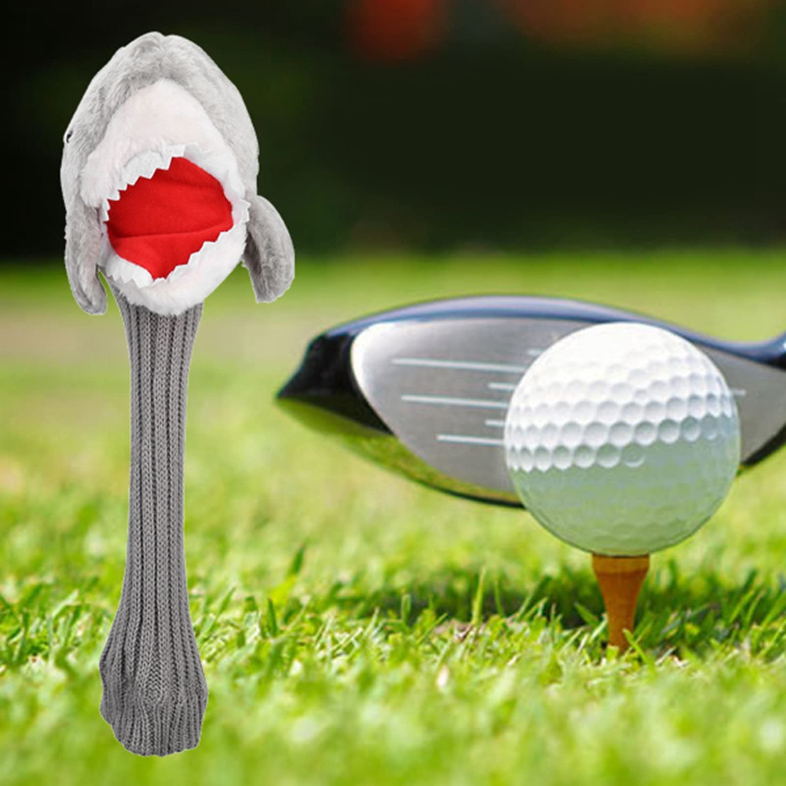 Shark Head Animal Wood Cover 3 y 5 Driver Headcover