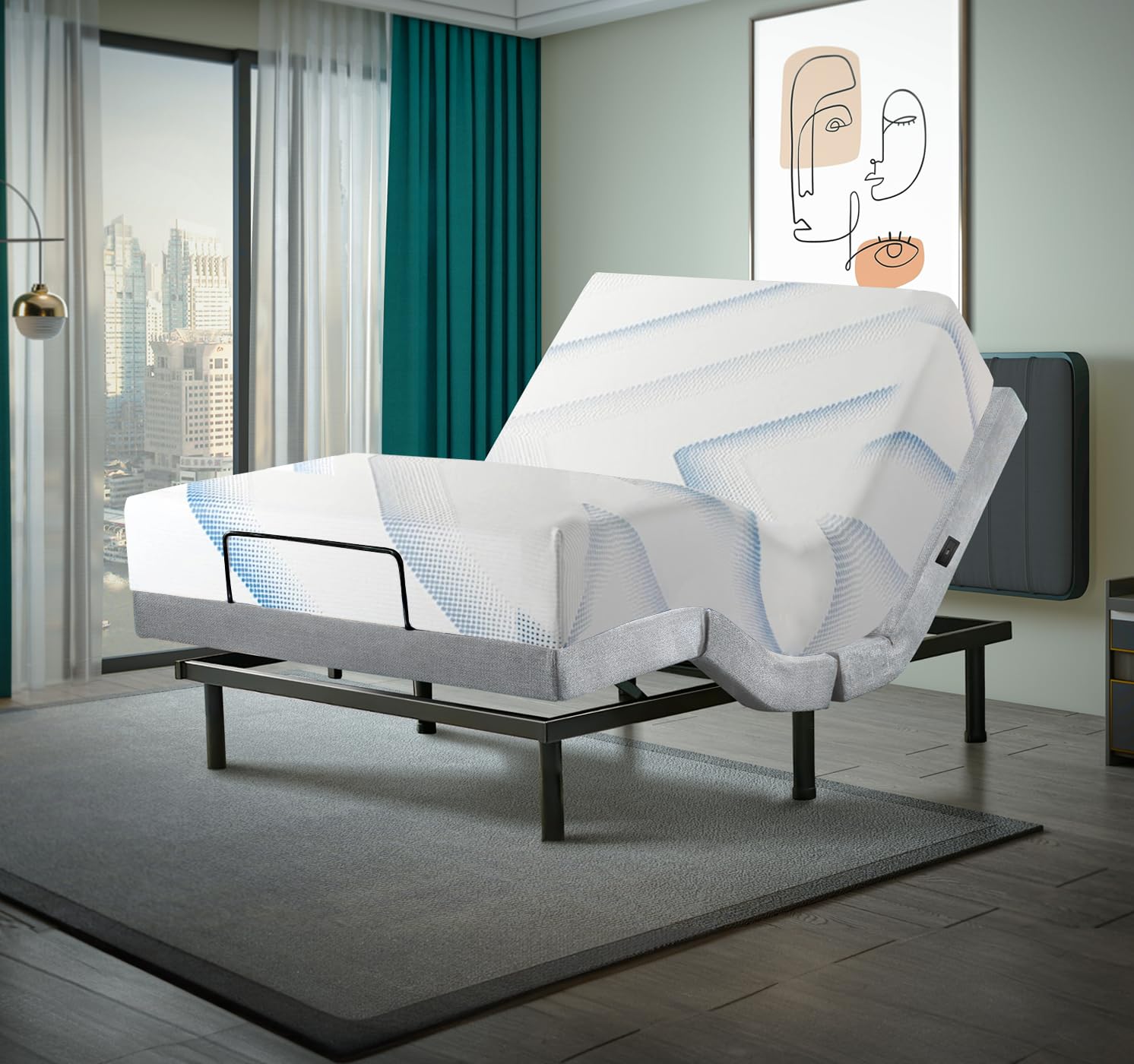 Irvine Home Collection King with 12 Gel Foam Mattress