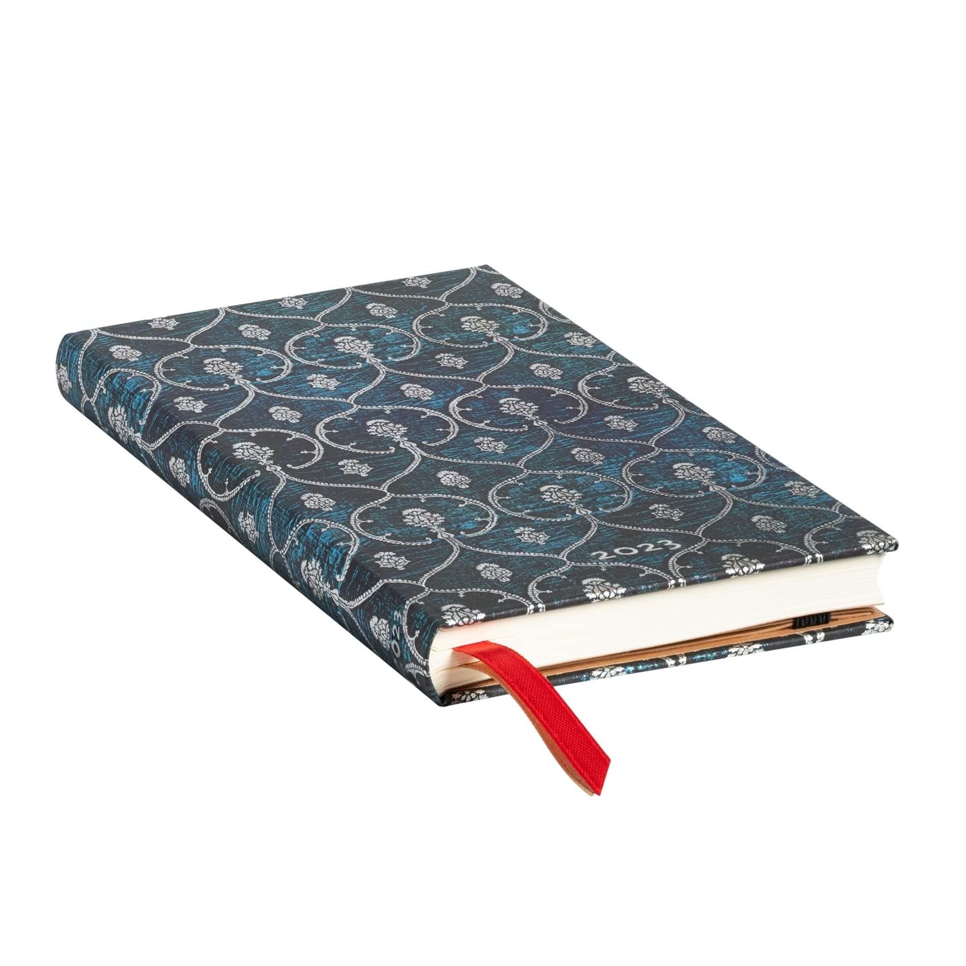 Paperblanks 12 Month Planners 2023 Blue Velvet | Horizontal | Slim (95 × 180 mm)