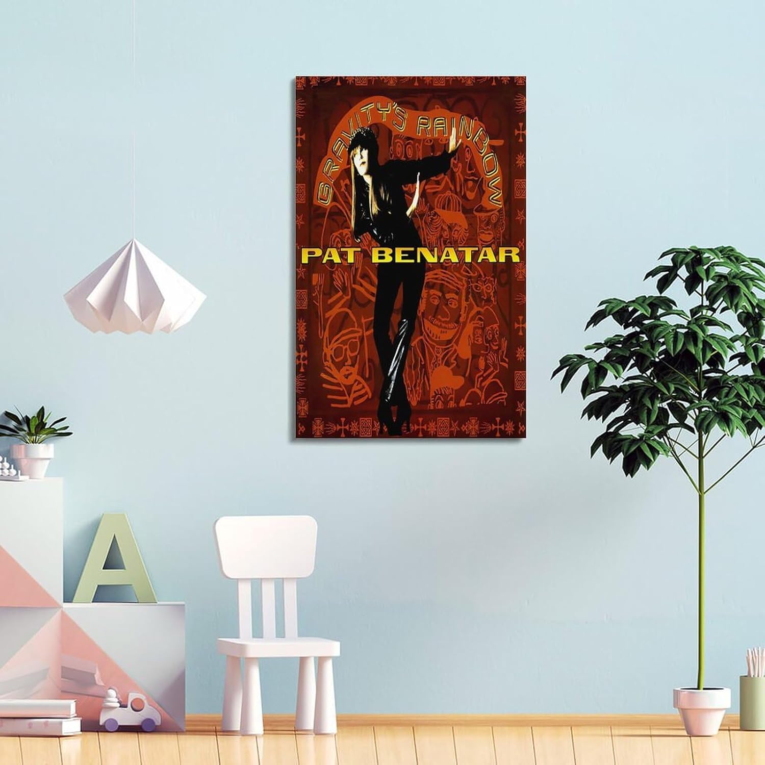 Pat Benatar - Gravity'S Rainbow Posters Rapper Music Signed Limited Posters Album Cover Prints Posters Canvas Wall Art Room Aesthetic Posters Music Classroom Bedroom Wall Decor Art 24x36inch(60x90cm) 5 71uqM72DvYL. AC SL1500