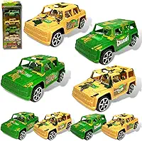 4 Carrinhos Jeep Camuflados A Fricçao Carro Brinquedo
