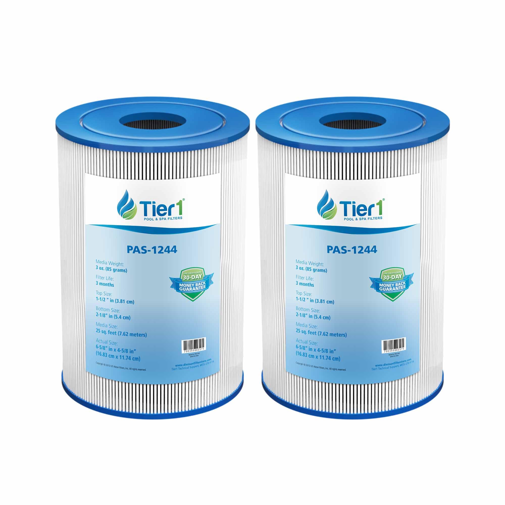 Tier1 4ch-22 Freeflow Lagas FF-150 CLX TLX, Pleatco PFF25P4, Filbur FC-2399, Unicel 4CH-22 Comparable Replacement Filter Cartridge (2-Pack)
