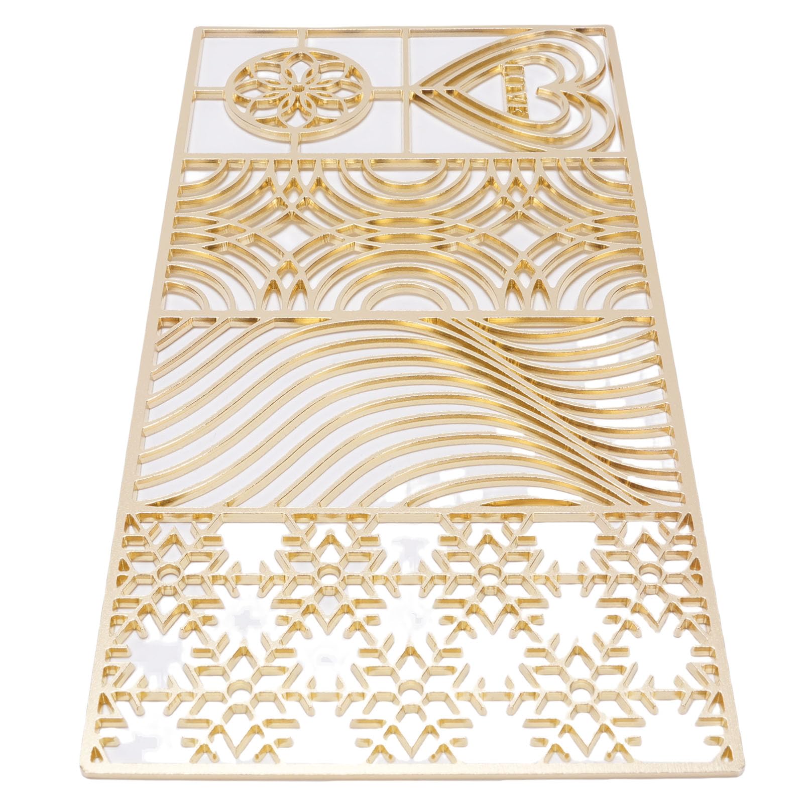 Bandeja para Sellos de Cubitos de Hielo de Cobre 200x100 Mm |Molde de Impresión de Patrón Rápido Transparente para Accesorios de Camarero (D01 200x100mm/7,87x3,94 pulgadas)