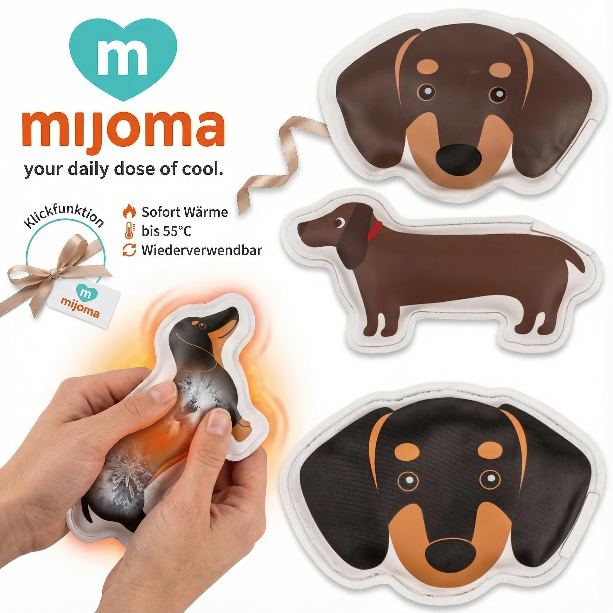 MIJOMA Mijoma Reusable Hand Warmer - Scaldamani Riutilizzabile Unisex Adulto