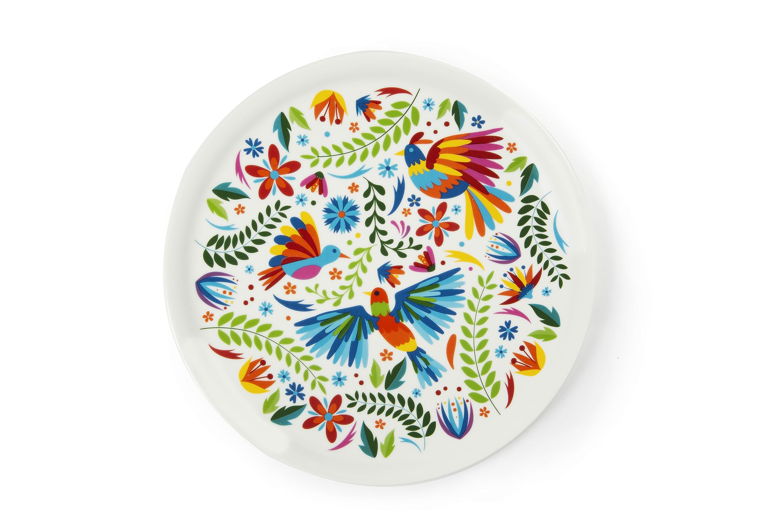 Lot De 6 Assiettes à Pizza Excelsa Amalfi - Porcelaine, Diamètre 31 Cm - Design Citron Bleu