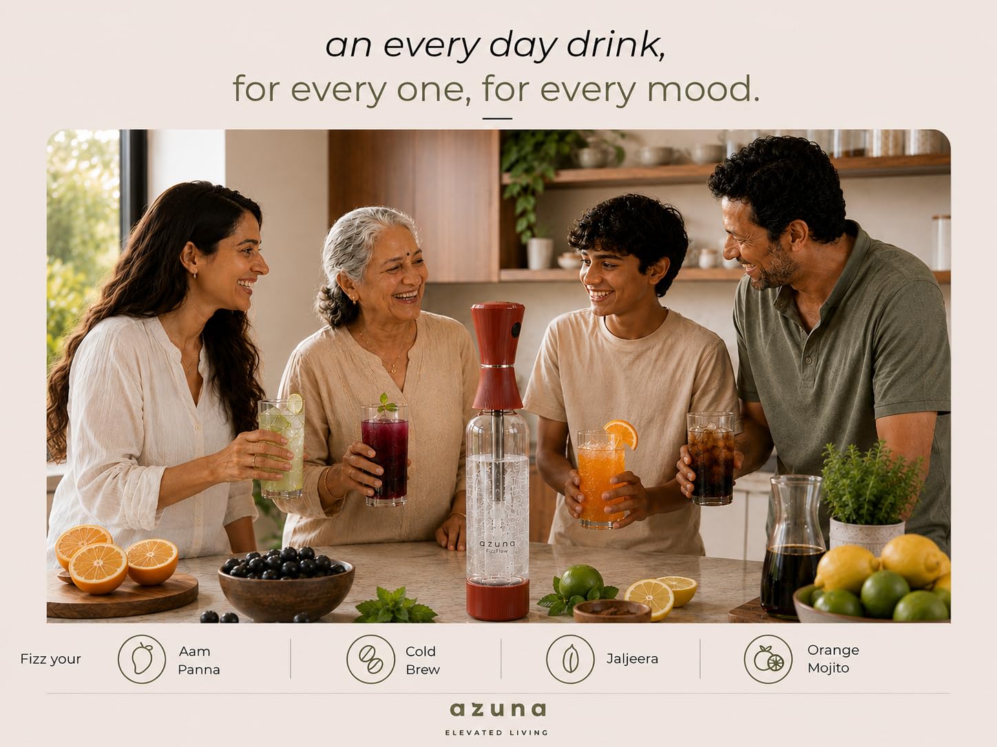 Azuna Fizzflow: Sparkling Water Maker - Unlimited Fizz! -6 Azuna Fizzflow: Sparkling Water Maker - Unlimited Fizz! -6