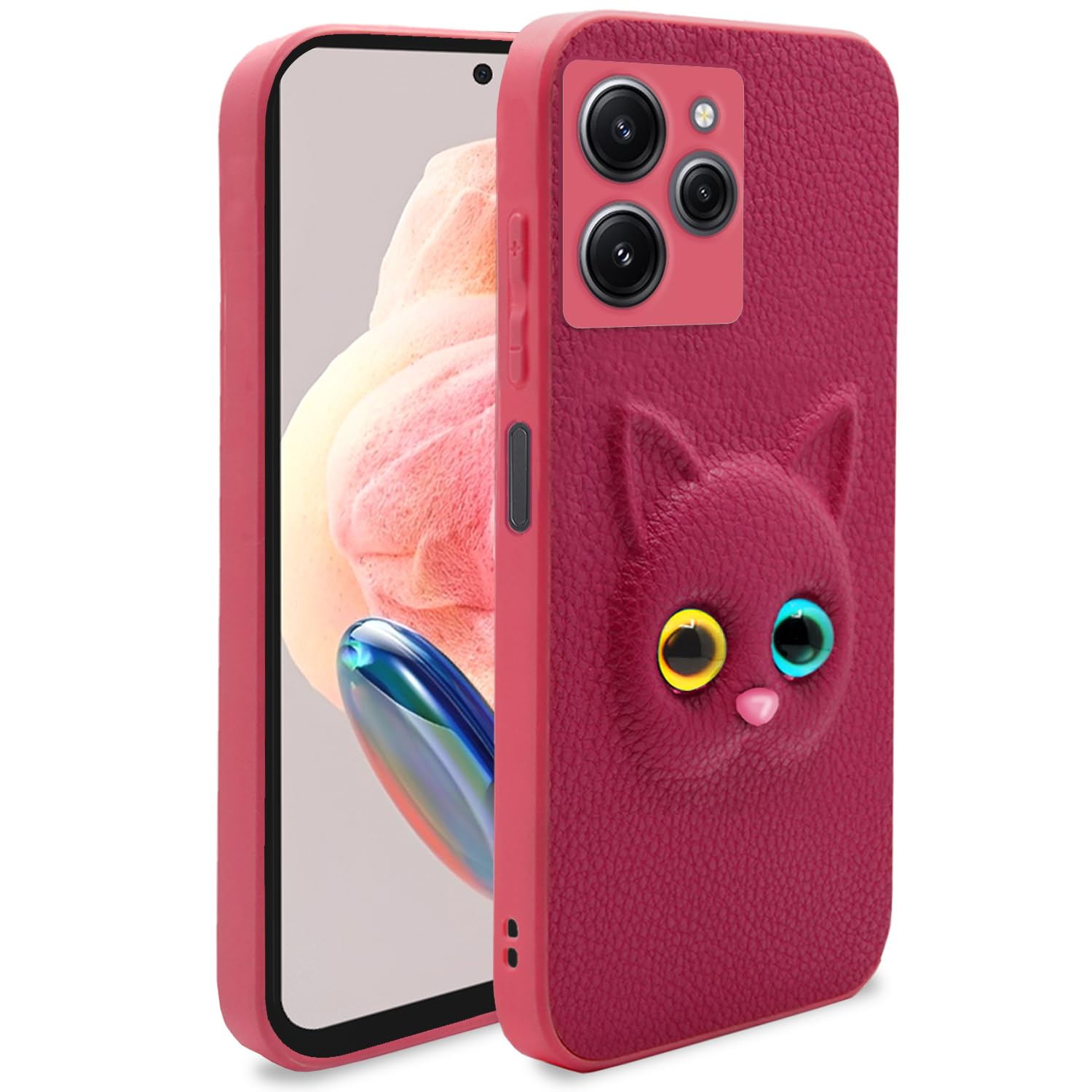 Pikkme Redmi 12 4G Back Cover for Girls | Cute Cat Leather Finish | Soft TPU | Case for Redmi 12 4G (Pink) (B0CHWCM9F1) Amazon Price History, Amazon Price Tracker