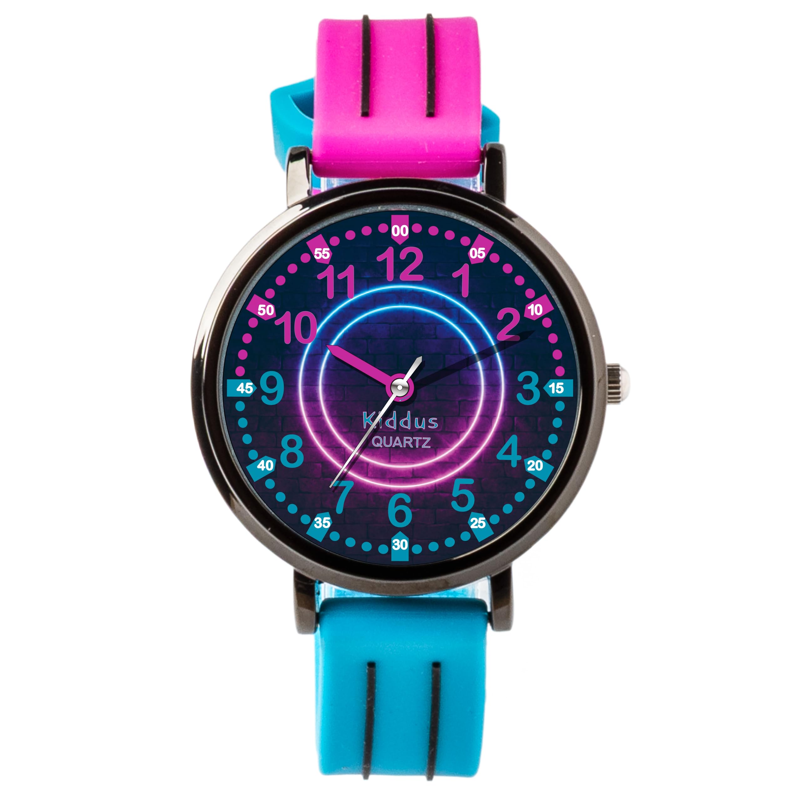 Kiddus Orologio Educativo per Bambini, Orologio da polso Analogico per Bambino e Bambina a partire da 5 Anni, Resistente all'acqua 5ATM, Primo Orologio per l'Infanzia, Regalo Bimbo Apprendimento
