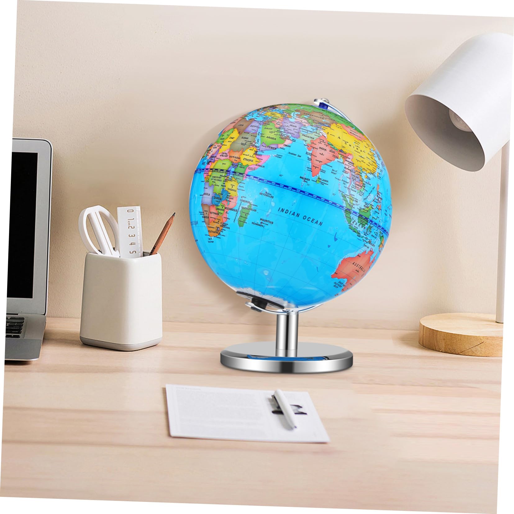 Globo Terráqueo Iluminado con Soporte Educativo para Niños