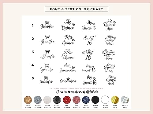 Miniatura 5 de Personalized Satin Robe For Bridesmaids or Quinceañera Sweet Sixteen Birthday Parties, Custom Glitter Short Robe with Crown, Tiara, Diamond Ring,