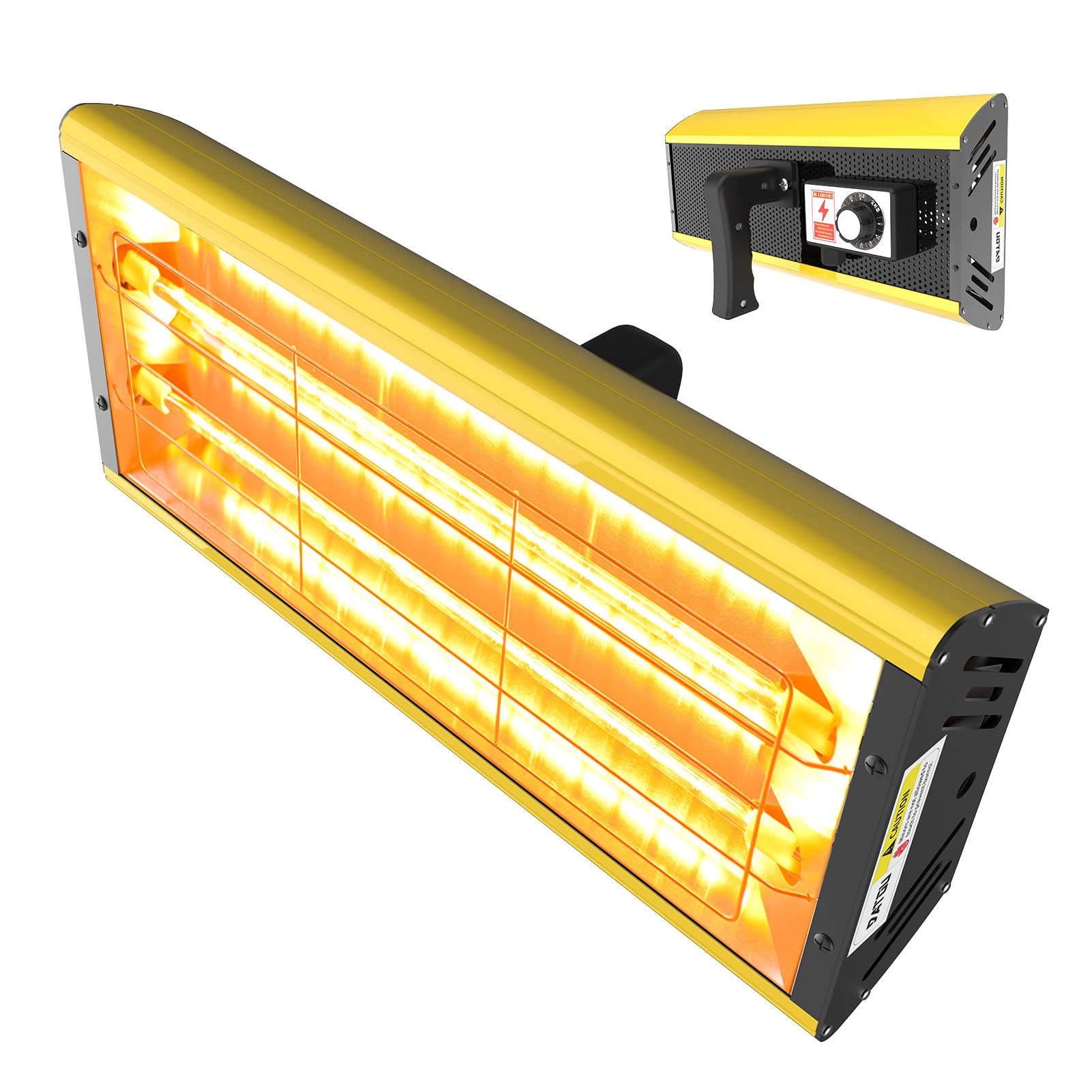 DATOU BOSS Infrared Paint Curing Lamp 2000W 110V with Smart Timer Portable Infrared Paint Curing Lamp for Body Repair Paint Curing Systems, Automotive Body Repair Tools