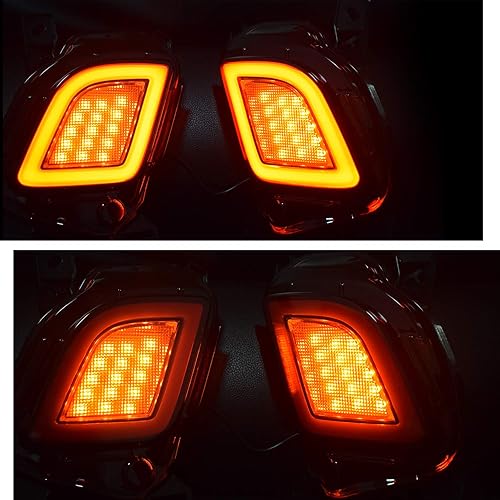 Miniatura 6 de GeeGee Conjunto de luz antiniebla LED de lente roja superior compatible con Toyota Highlander 2015, 2016, 2017, 2018, funciona como lámpara