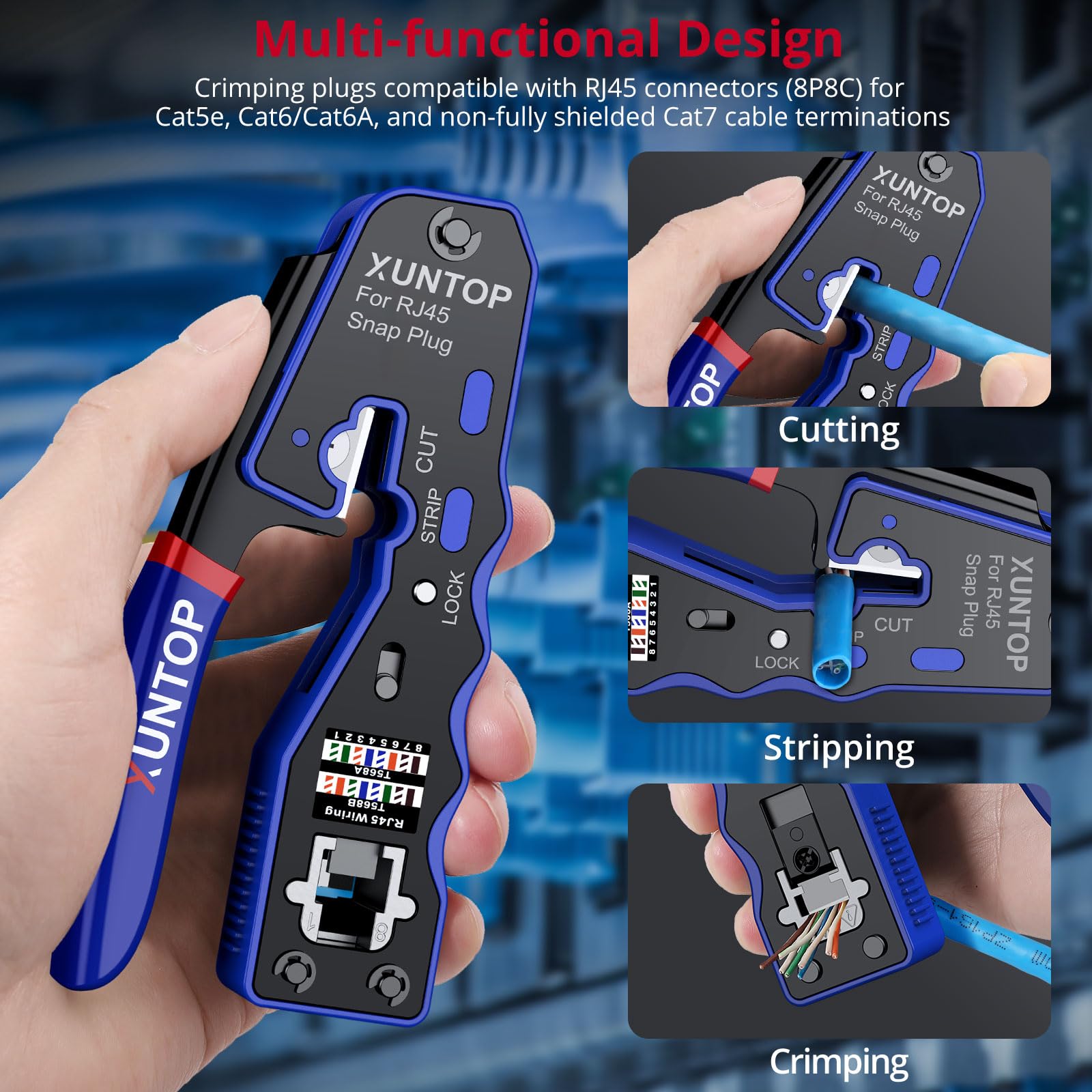 XUNTOP RJ45 Crimp Tool Kit - Image 3