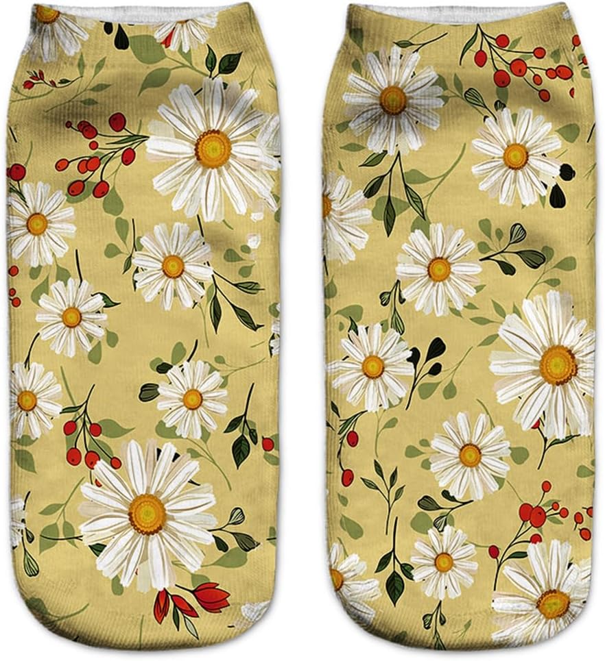 Benefeet Sox Funny Socks Ankle Teen Girls Womens Crazy 3D Print Patterned Socks Sloth Avocado Llama Gifts Cute Short Sock - Image 7