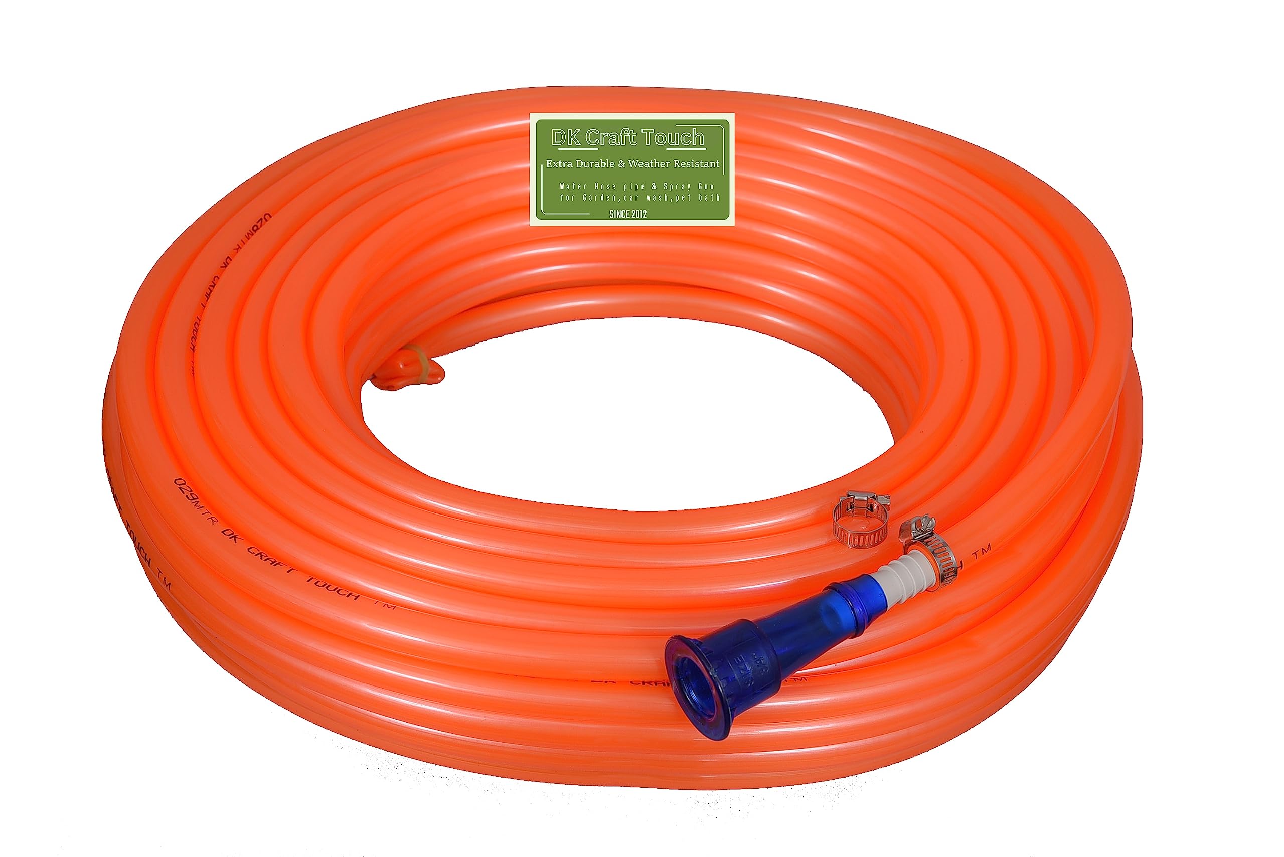 DK Craft Touch 5 MTR (Orange Color Hose) Garden and Car Wash Pvc Pipe with High Pressure Spray Gun & Accessories For Garden/Car Washing/bike wash/pet bath (Hose Only (No Spray Gun), 5 MTR Length) (B0CB5SDVM7) Amazon Price History, Amazon Price Tracker