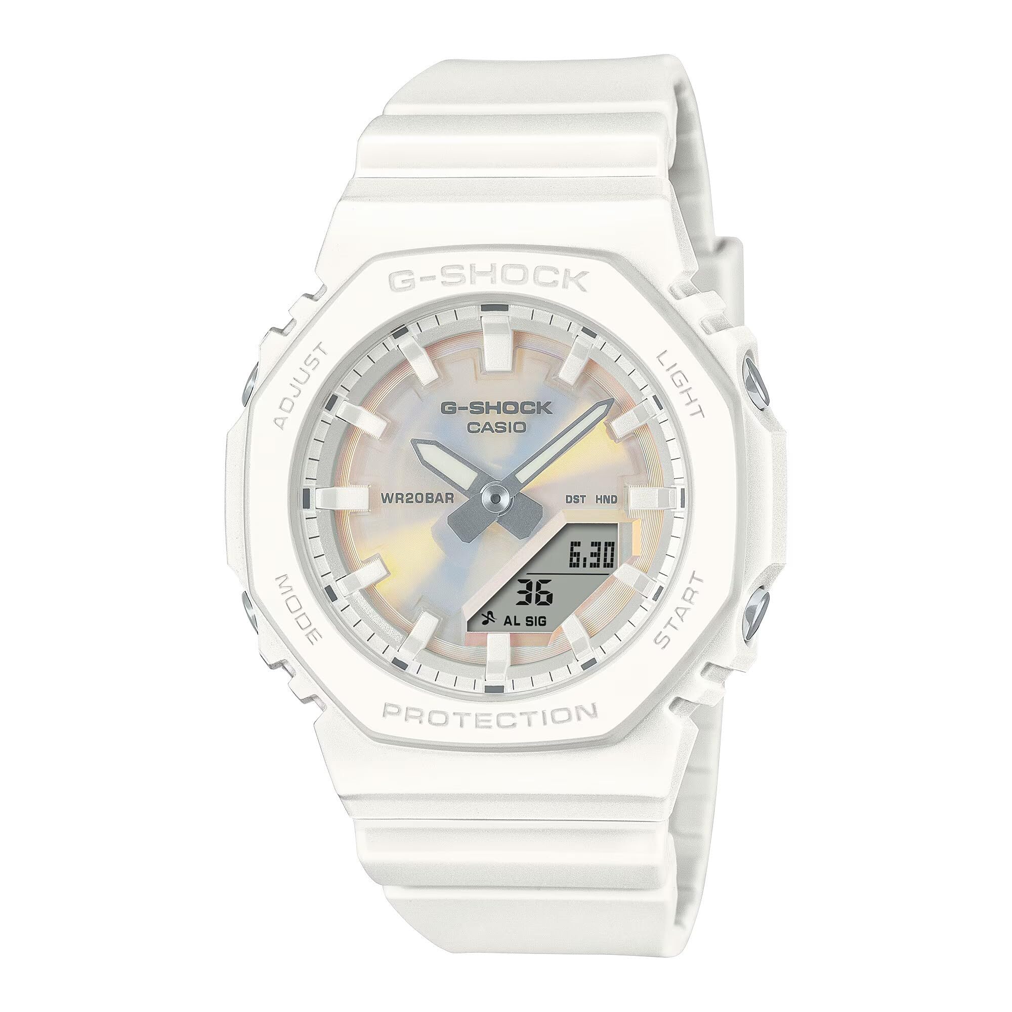 Casio Mujer Blanco G-Shock - Reloj Analógico Digital De Cuarzo Para
