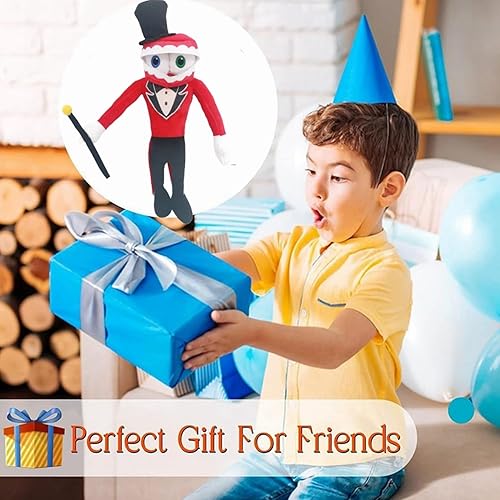 Miniatura 8 de 2 juguetes de peluche de circo digital The Amazing Digital Circus de 11 pulgadas, Pomni y Jax de peluche, regalo para niños y fanáticos (4 piezas)