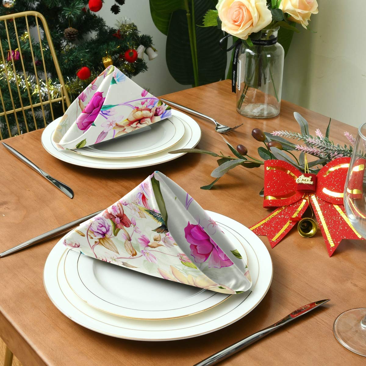 Lot De 6 Serviettes De Table Arlequin Nydel