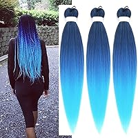 Vista 148 de Cabello trenzado para niños preestirado de 16 pulgadas, color negro, Yaki ez, trenzado para niños, trenzas sin nudos