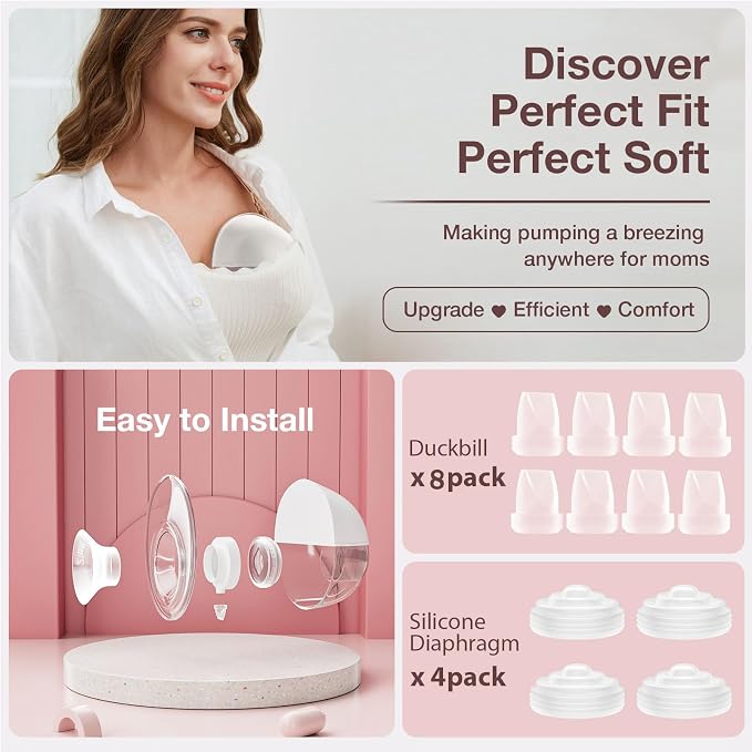 12 piezas repuestos para extractor de leche Momcozy miniatura 3