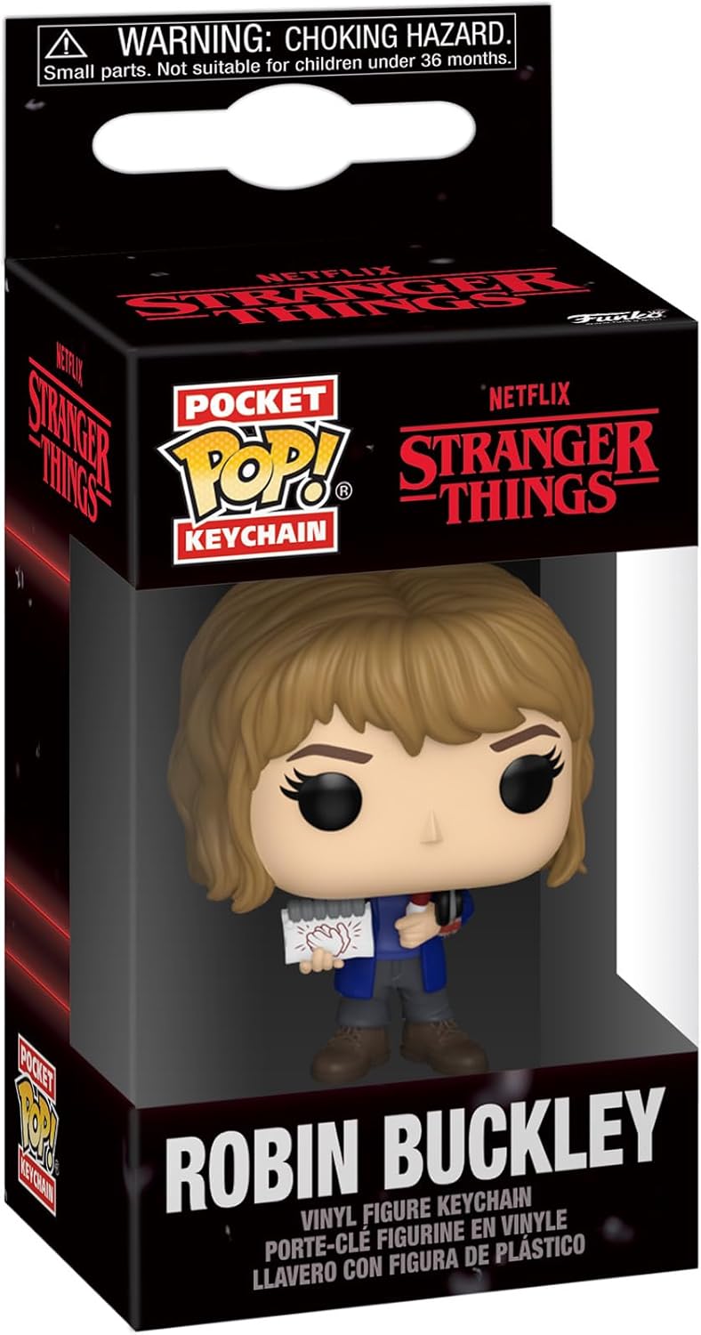 Funko Pop! Keychain: Stranger Things - Robin Buckley - Stranger Things Novelty Keyring - Collectable Mini Figure - Stocking Filler - Gift Idea - Official Merchandise - TV Fans - Backpack Decor
