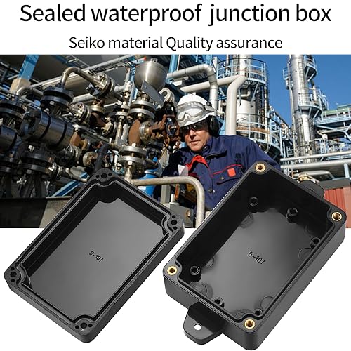 Miniatura 6 de Caja de proyectos, 4 cajas de conexiones, cajas eléctricas impermeables IP65, plástico ABS a prueba de polvo, caja de conexiones de energía con