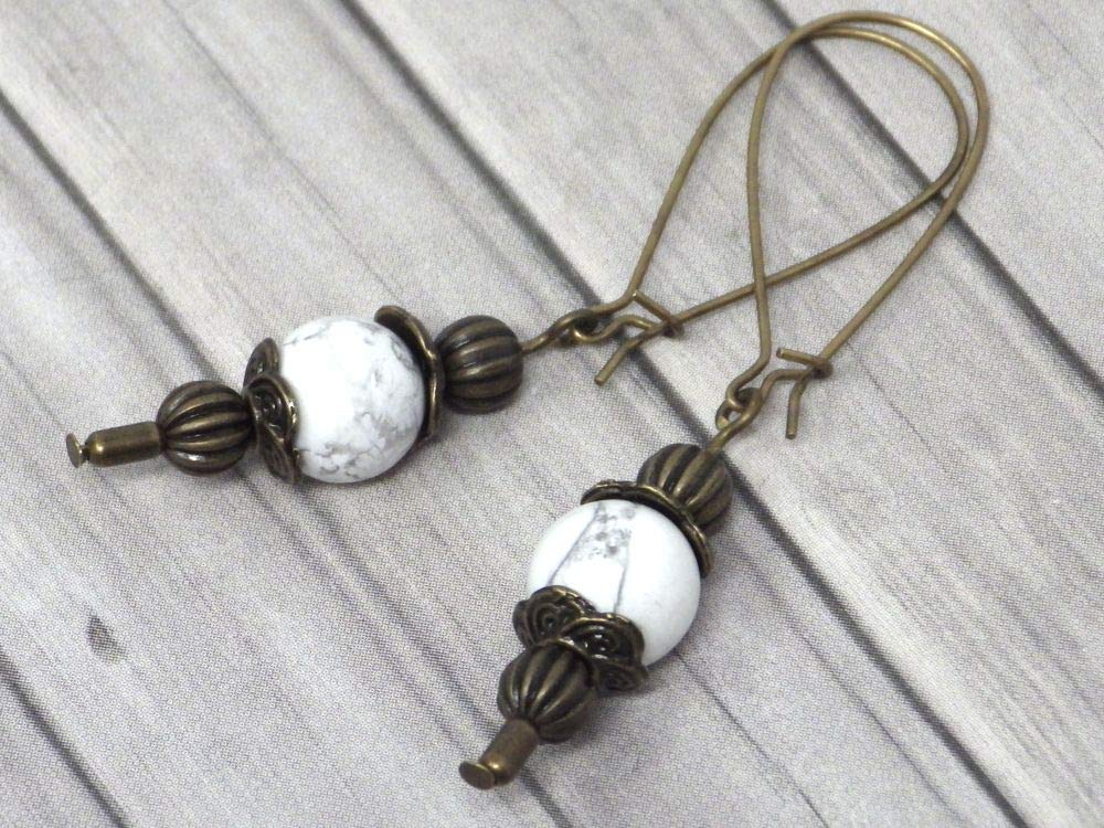 Boho Schmuckset für Damen in Bronze Antik Optik mit Halskette, Armband und passenden Ohrringen