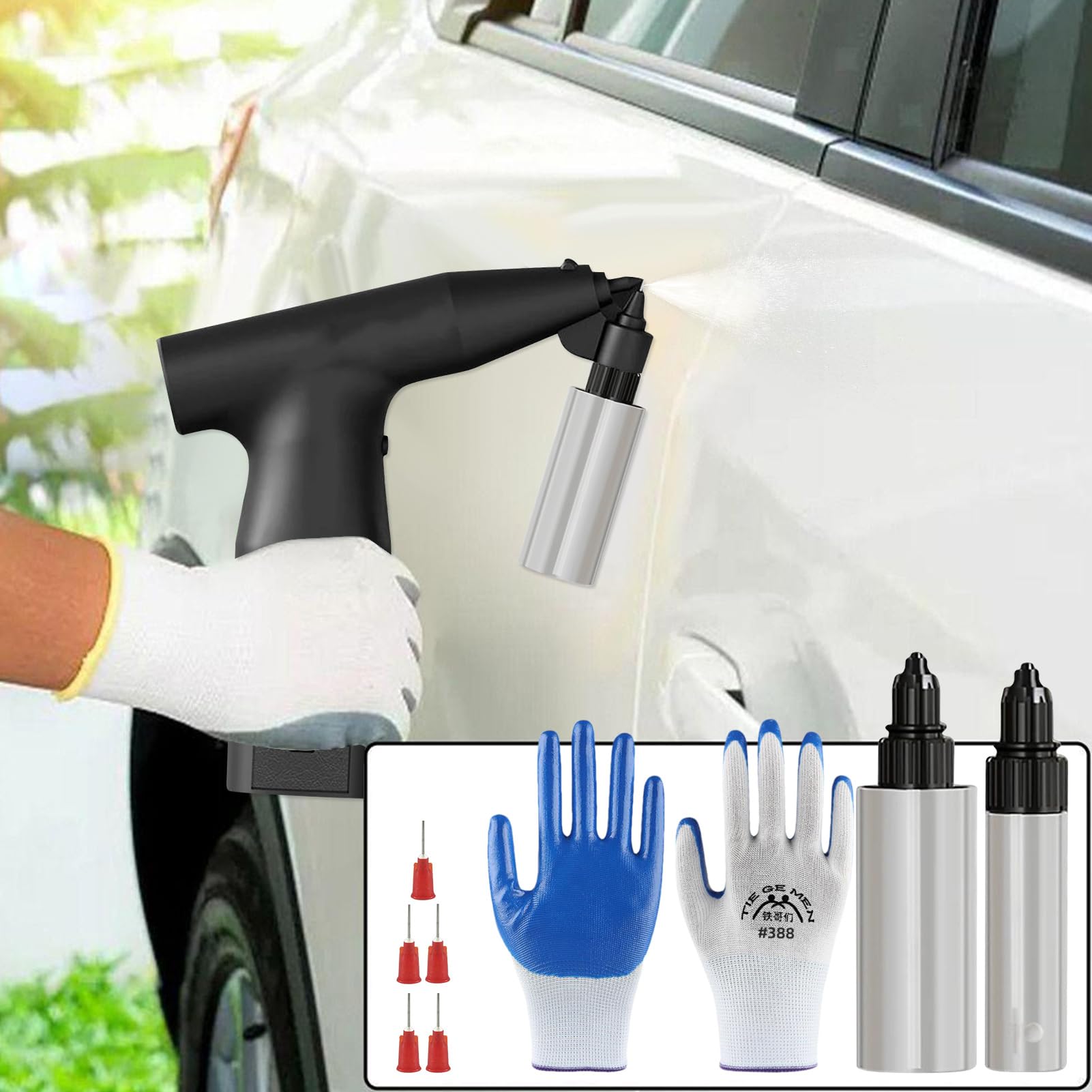 Pistola De Pintura Eléctrica Máquina De Pintura Inalámbrica | Herramienta Para Pintar Recargable Para Casa Interior Muebles Valla Techo Automotriz Gabinete Jardín Retoque