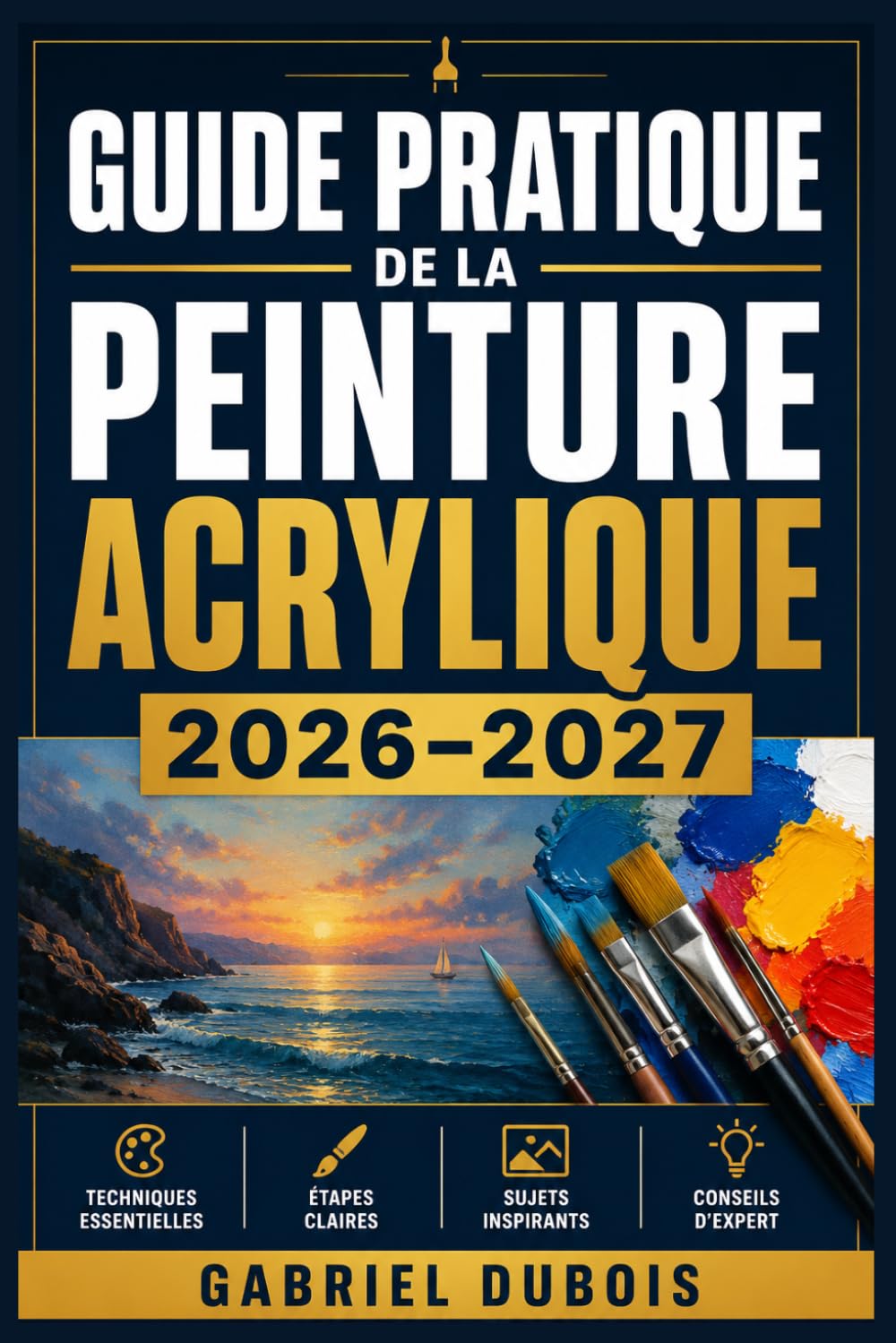 Techniques peinture acrylique de débutant à confirmé : le guide complet de composition 2026