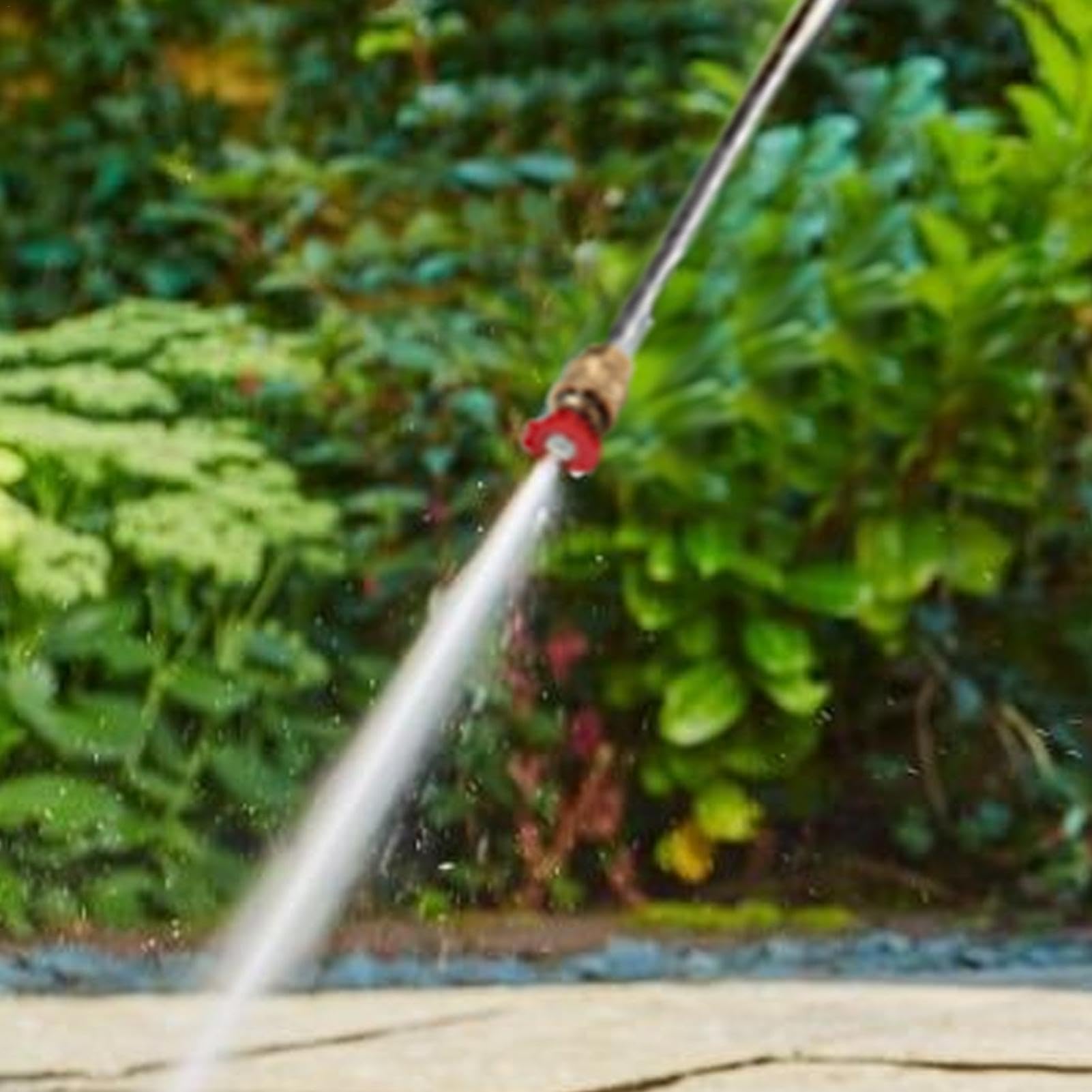 Varilla de extensión para hidrolimpiadora, varilla para hidrolimpiadora de coche, varilla de extensión para lavadora de alta presión 4000PSI, con 5 puntas de boquilla para una limpieza eficiente de