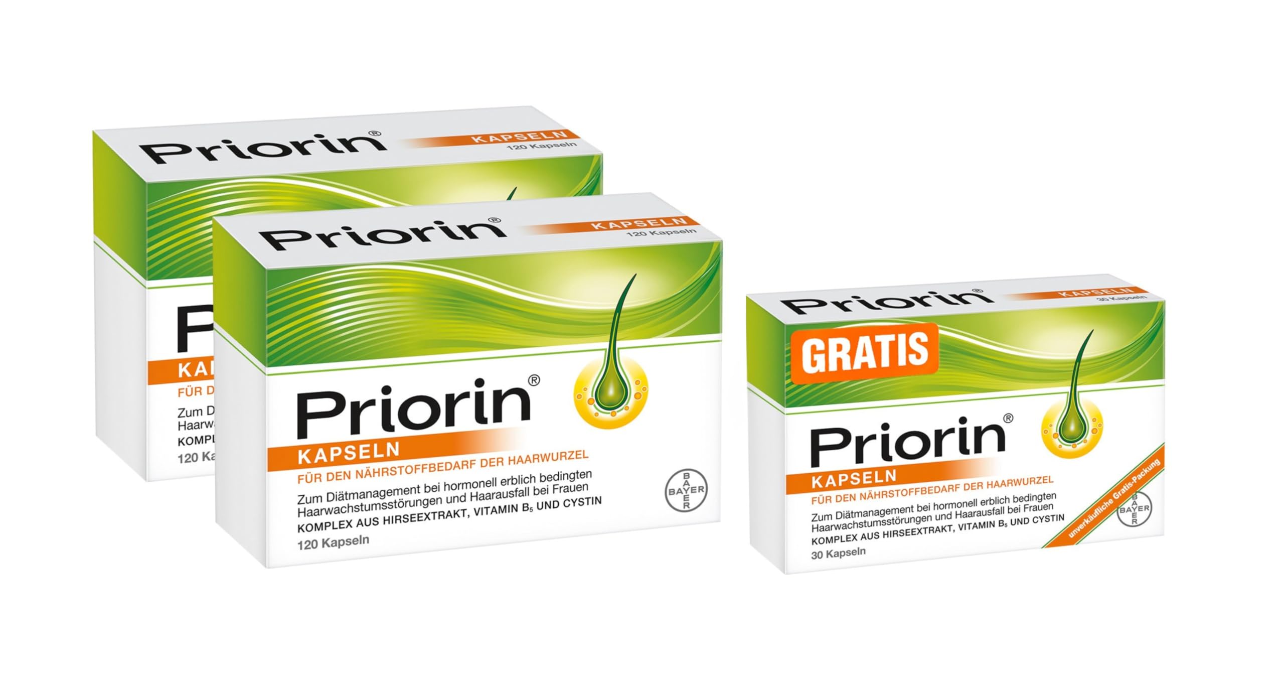 PRIORlN Vorteilsset 2 x 120 Kapseln + gratis 30 Kapseln