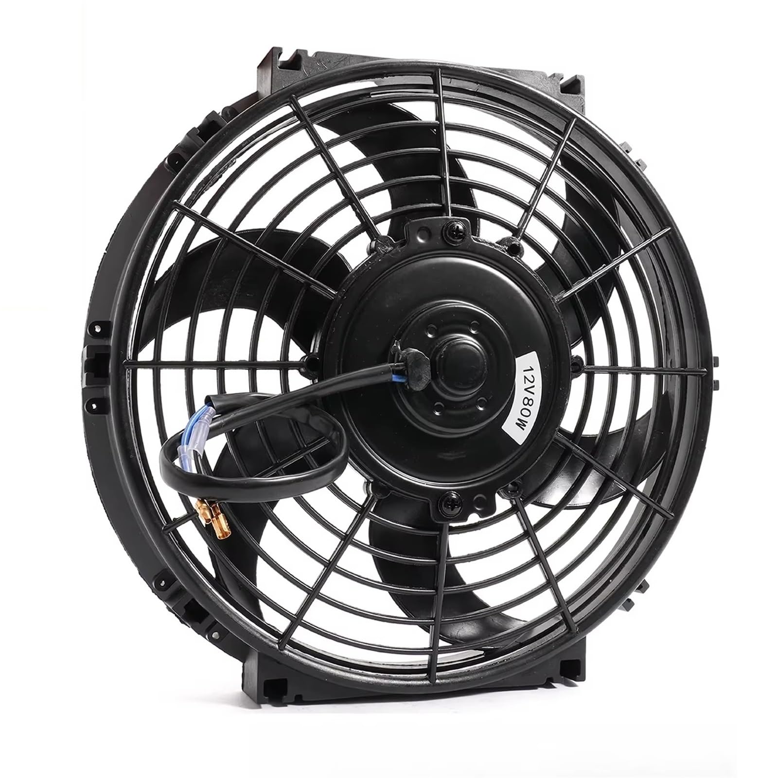 Ventilador Refrigeración Motor Universal 7 9 10 12 Pulgadas 12V 80W 2100RPM Ventilador De Refrigeración De Aire Acondicionado Para Coche Kit De Montaje Fresco Accesorios Para Coche(9 INCH)