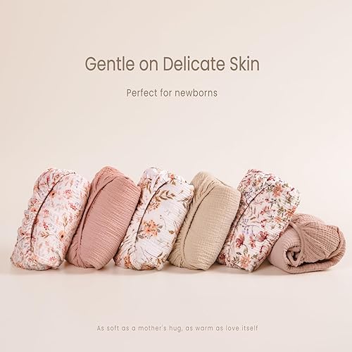 Miniatura 2 de lulumoon Funda para cambiador de bebé Funda de almohadilla de muselina para cambiador de pañales - Fundas de cambiador para niñas y niños