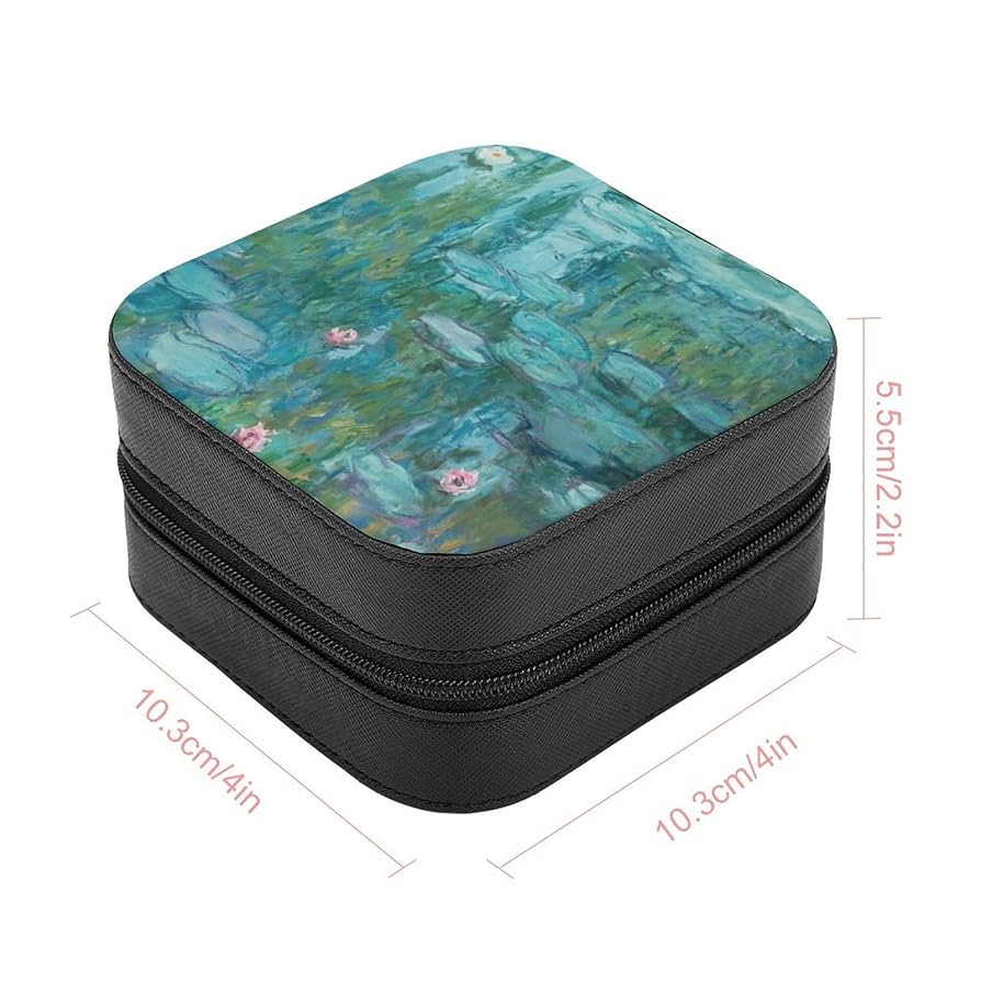 ジュエリーケース Amazon｜クロード・モネ 睡蓮 油絵風 ジュエリーボックス