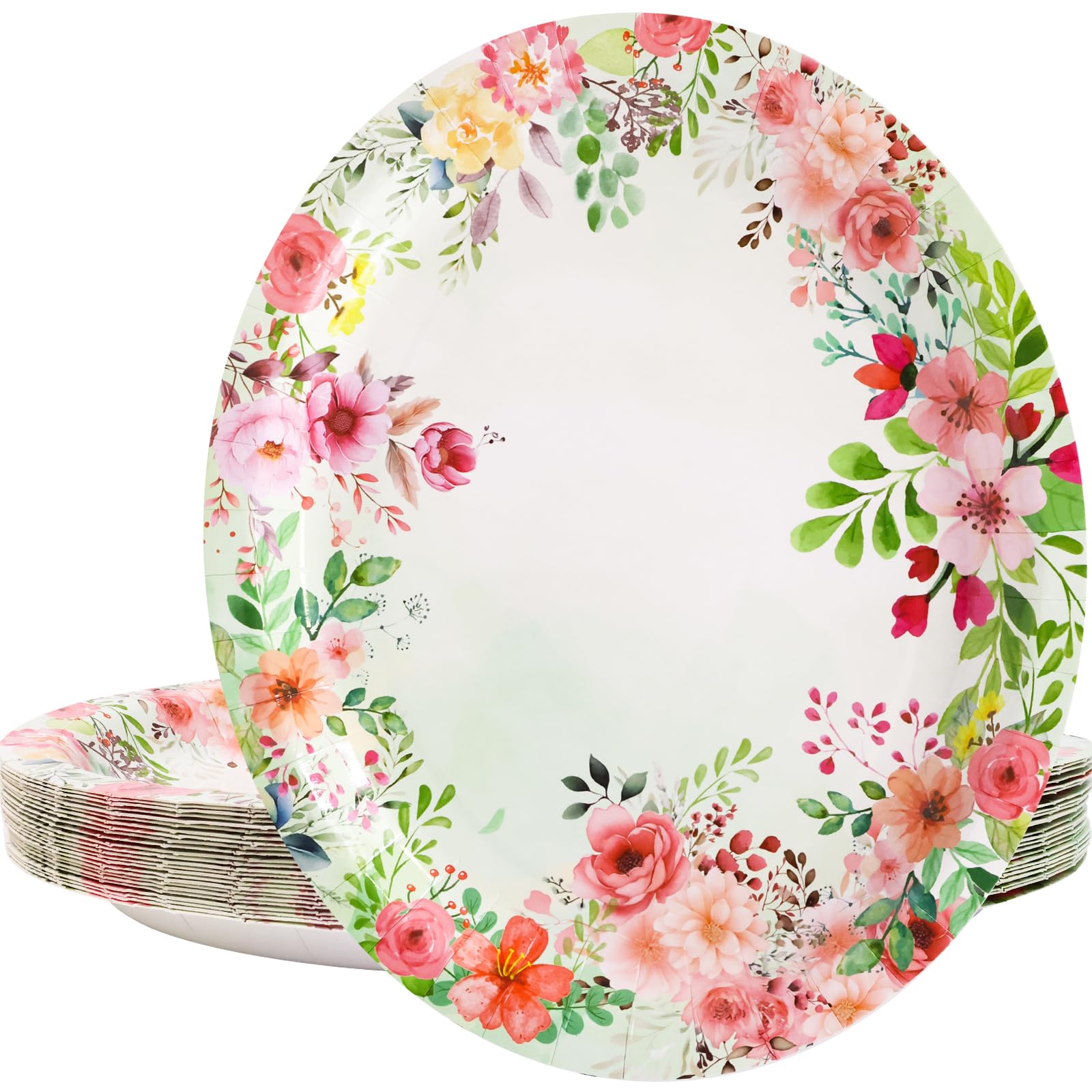 Platos de vajilla de flores grandes, ideales como decoración en el Día de la Madre