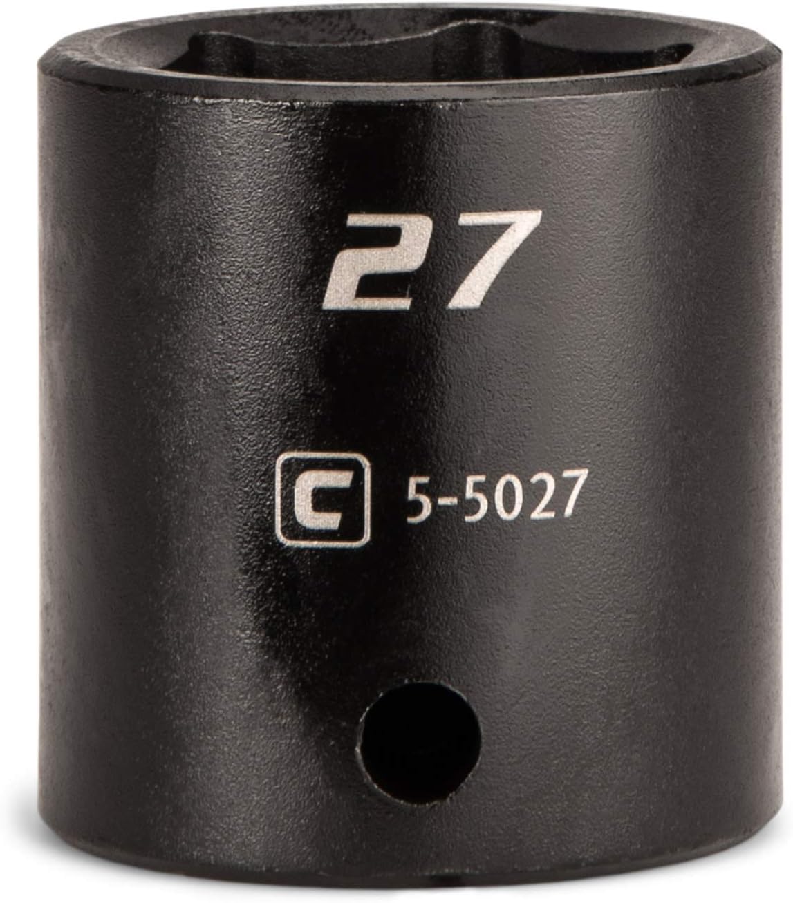 Capri Tools 1/2 in. Drive 18 mm 6-Point Metric Shallow Impact Socket, black (5-5018)